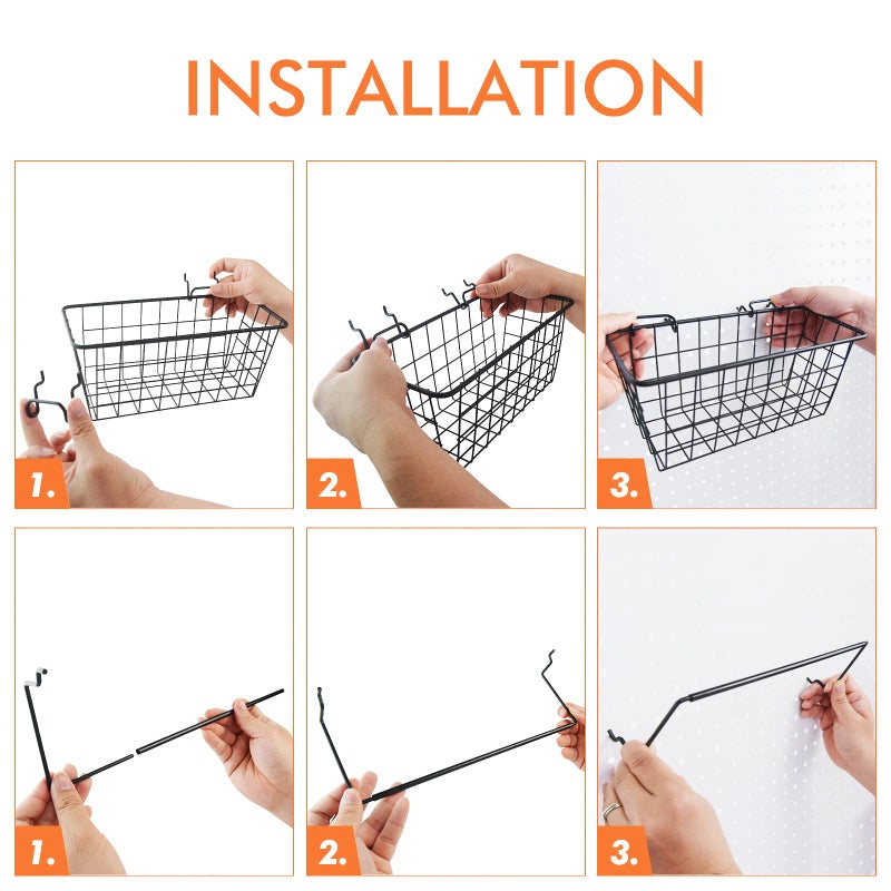 G.CORE Pegboard Organizer Accessories 18 Pack  Peg Board Hooks Assortment Organizer Accessory  Various Tools Storage Arrange System Kit for Garage Craft Workshop Workbench Hobby Office - Image 4